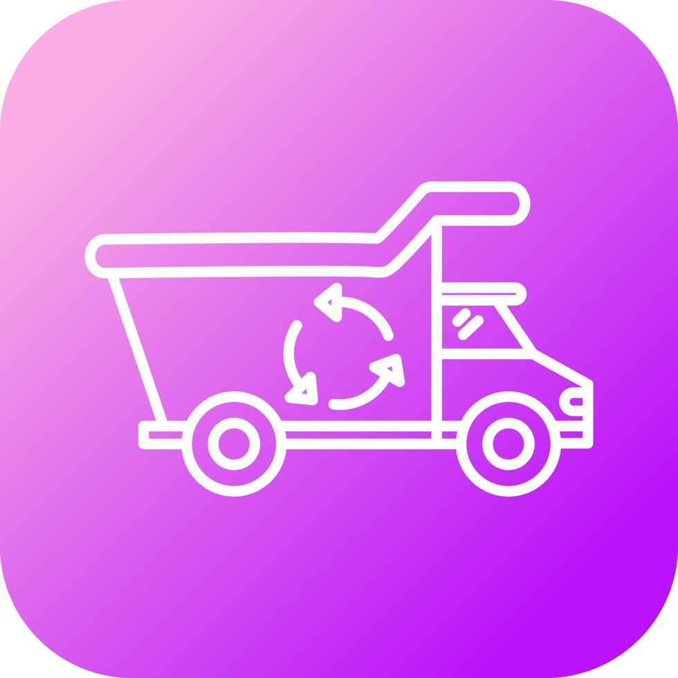 Recycling Truck Vector Icon