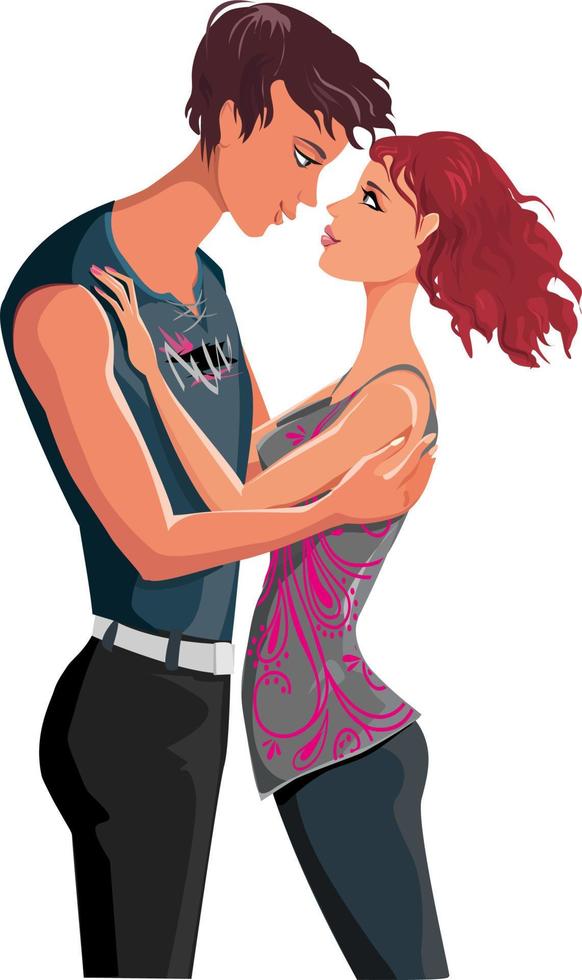 Young love couple vector