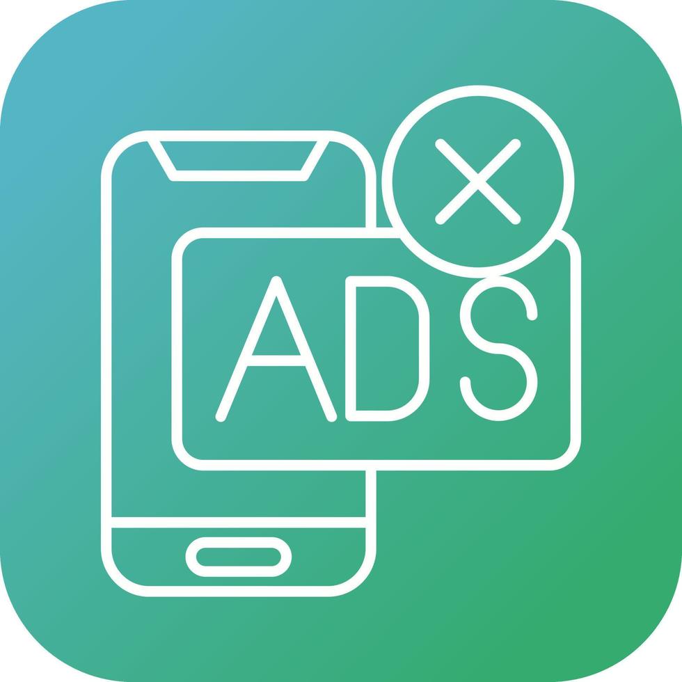 AD Block Vector Icon