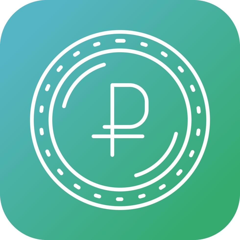 Ruble Currency Vector Icon