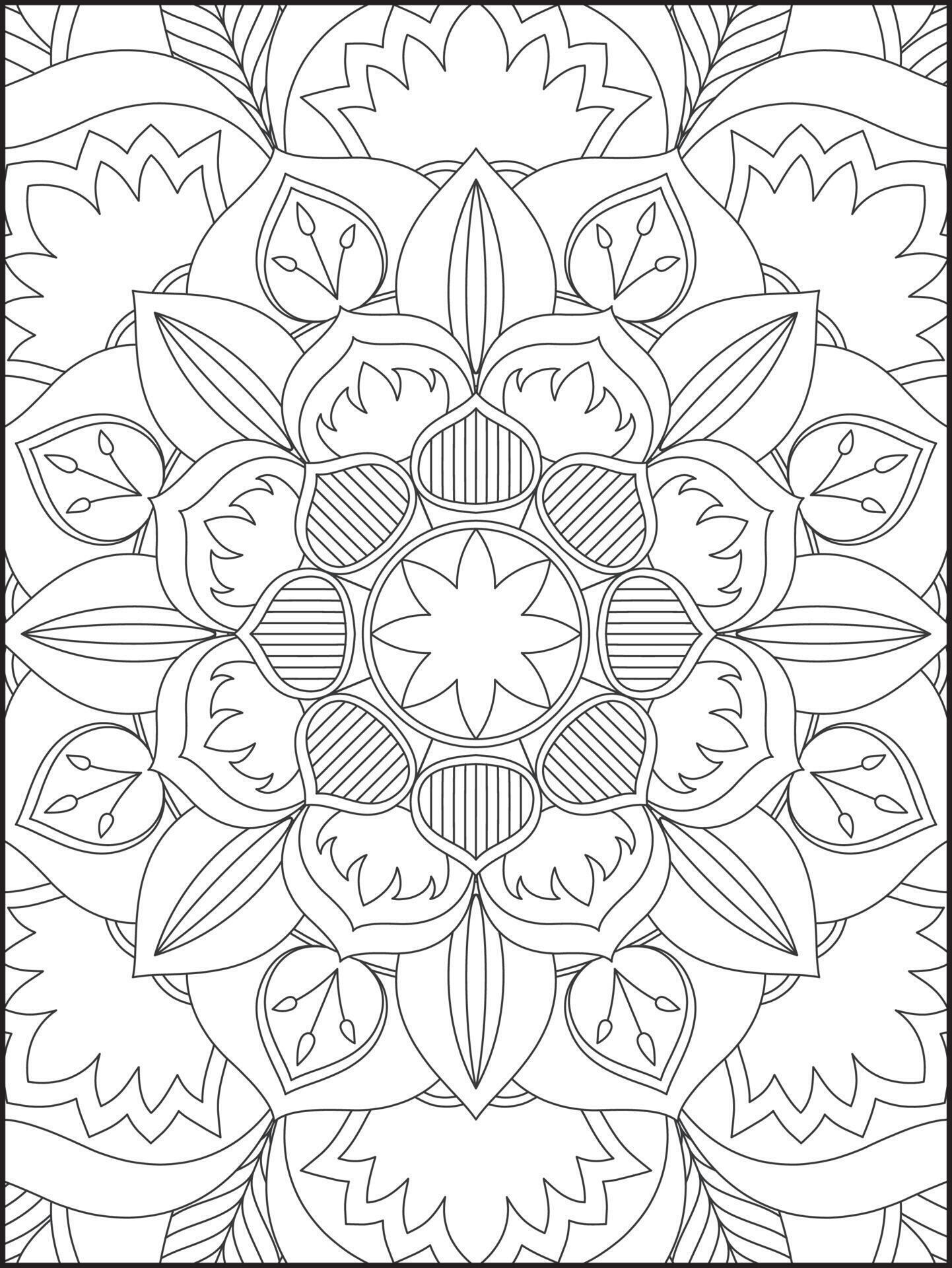 Mandala Coloring Pages, Adult Coloring Pages, Pattern Coloring Page
