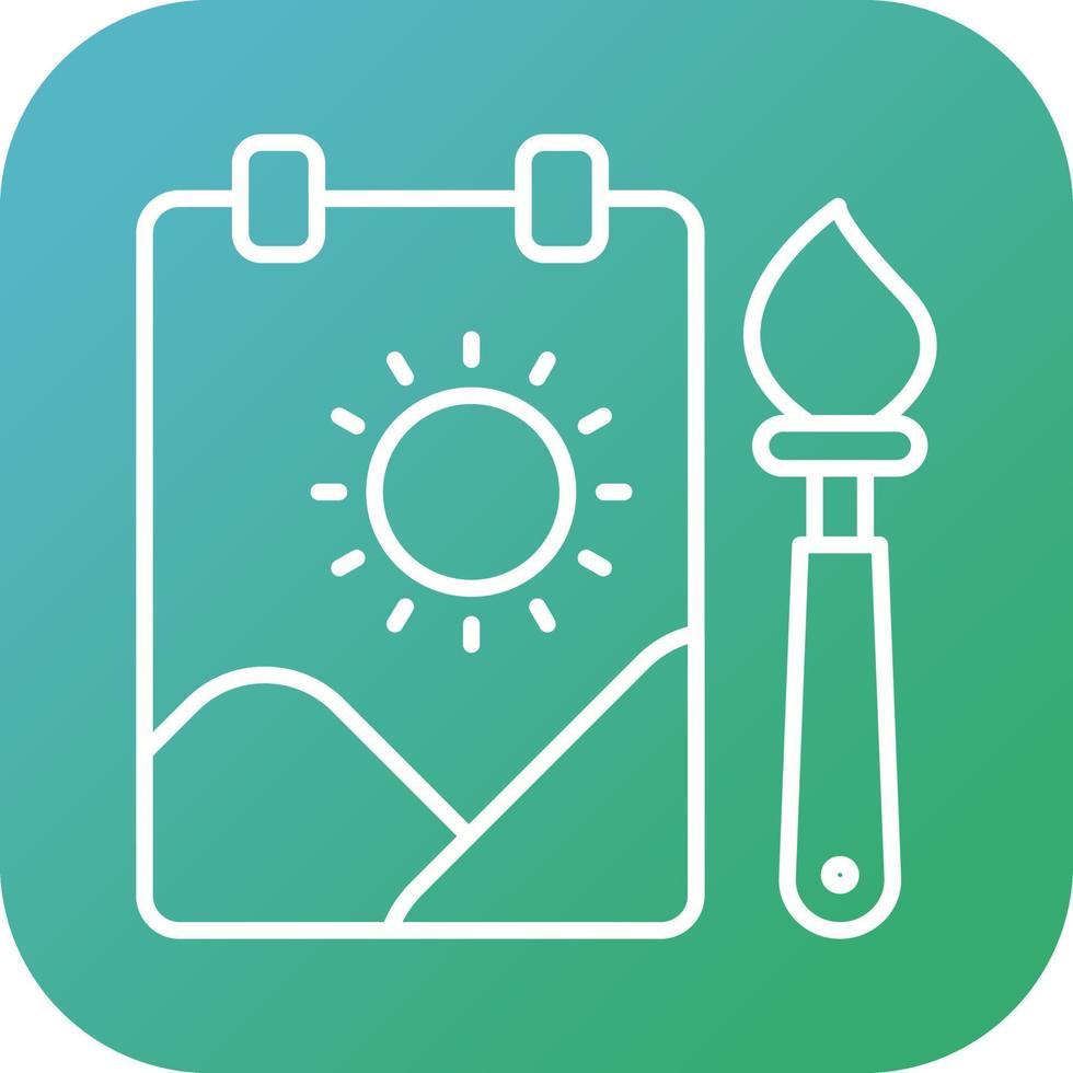 Childrens Painting Vector Icon