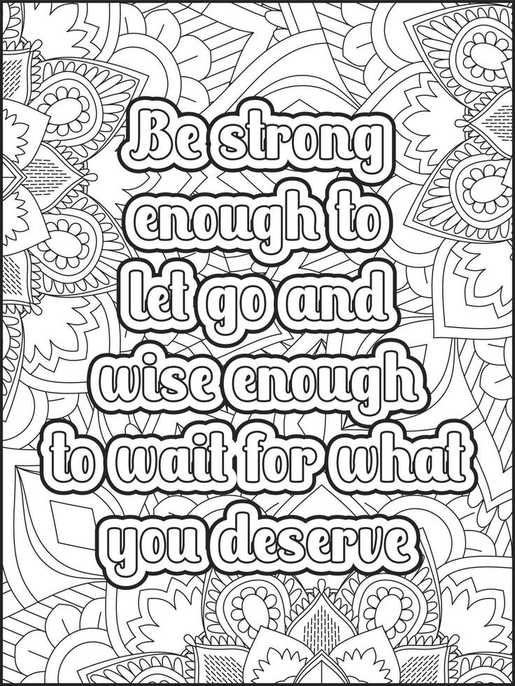 Motivational Quotes Coloring Book