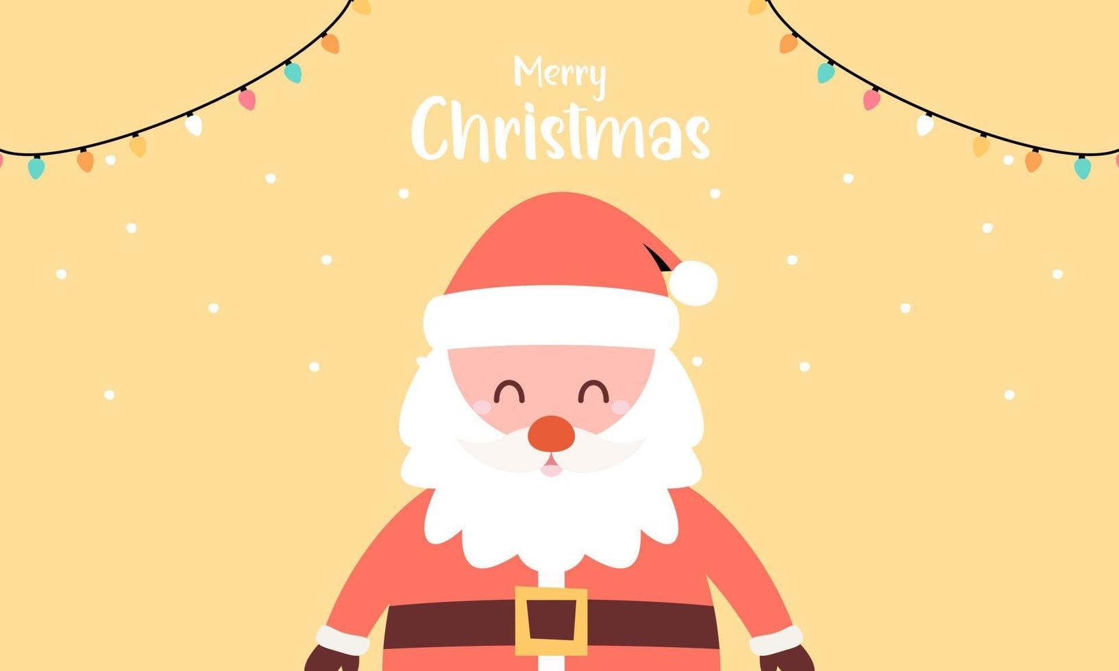 Happy Santa Claus Smiling Background vector