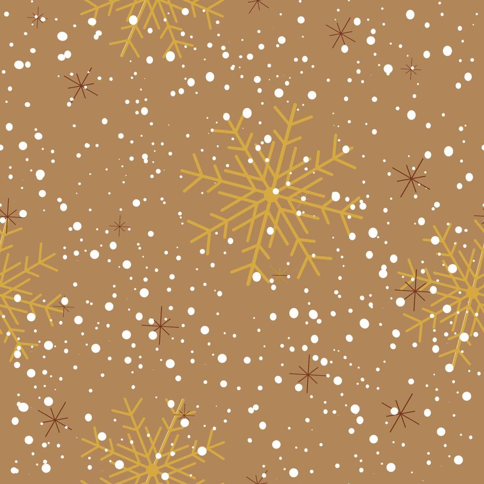Seamless pattern with snowflakes. Winter pattern. Vector