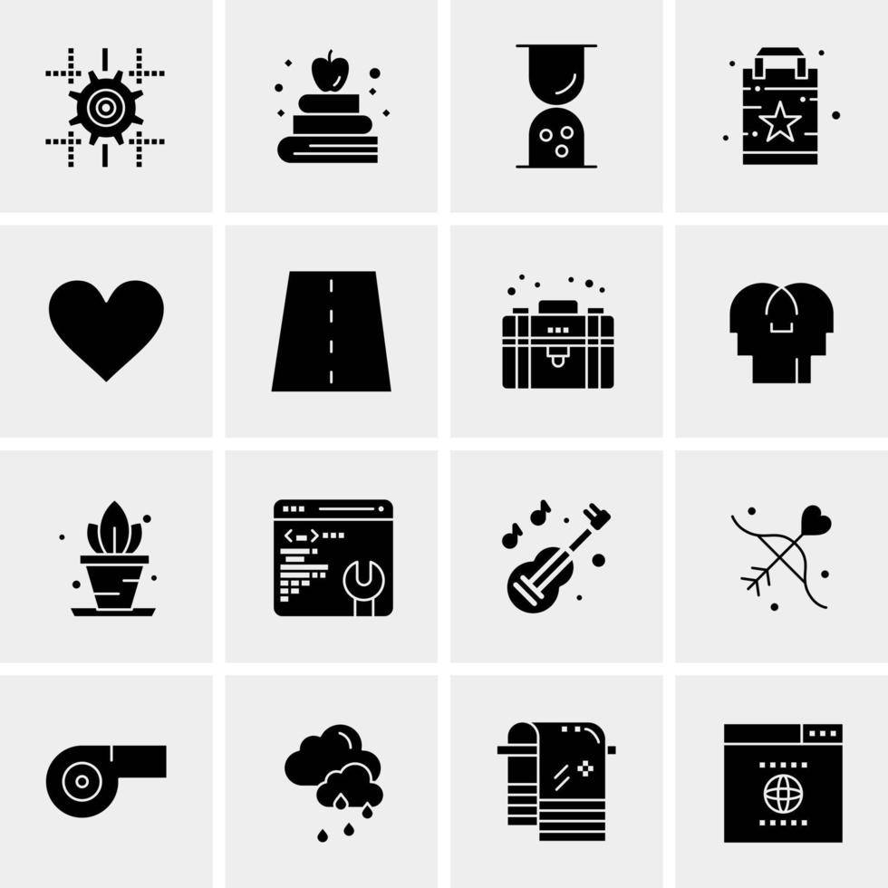 16 Universal Business Icons Vector Creative Icon Illustration to use in web and Mobile Related project