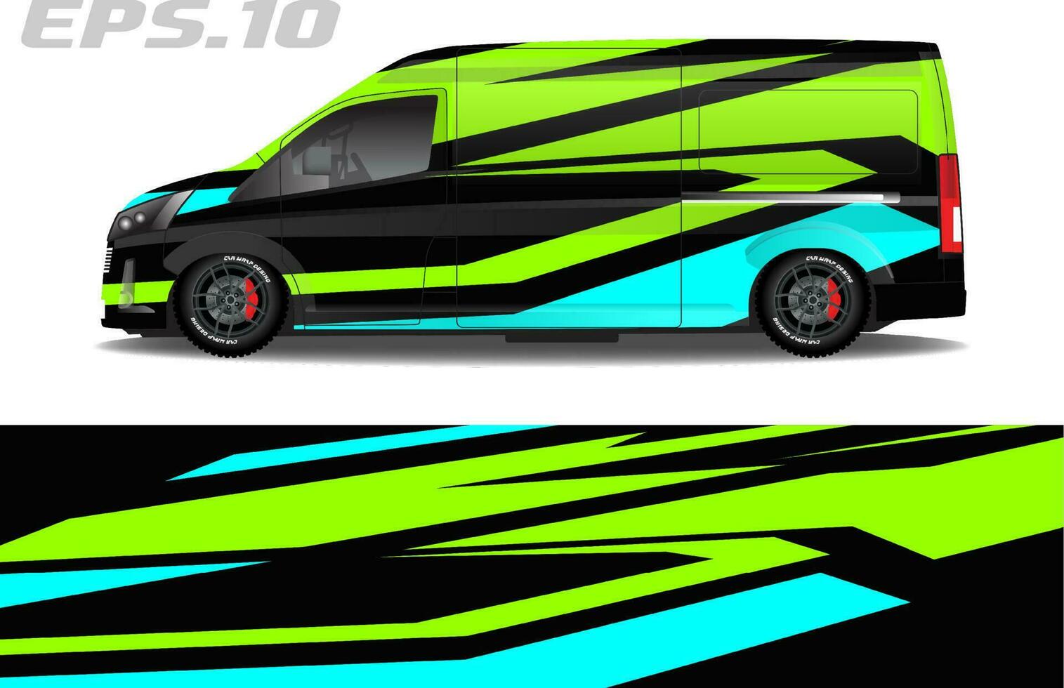 Gravis design for car livery stickers with abstract racing motifs vector