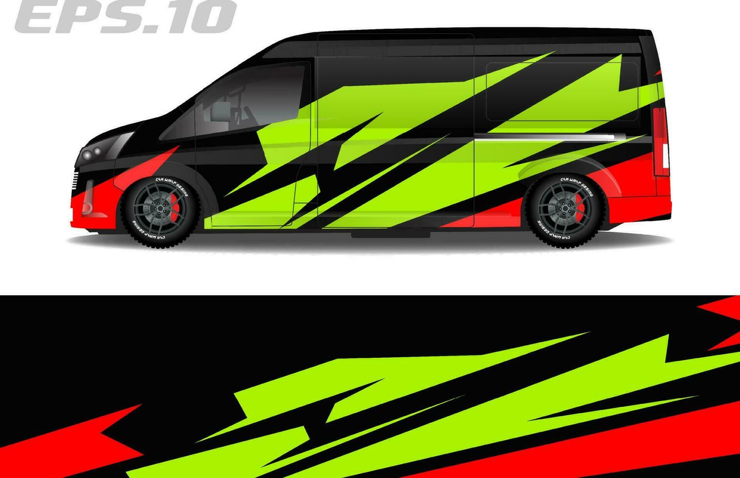 blind van vector livery racing car design