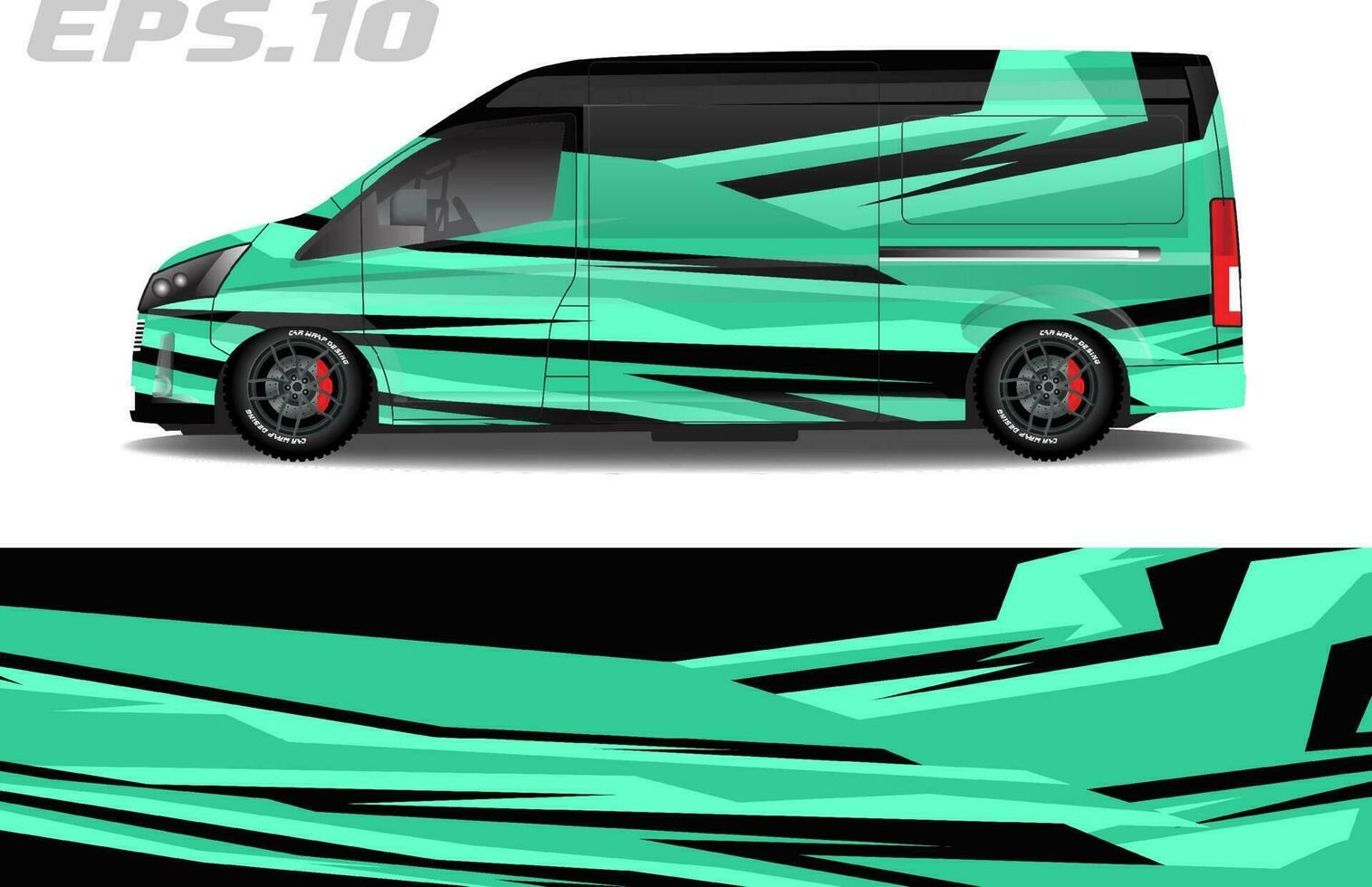 Gravis design for car livery stickers with abstract racing motifs vector