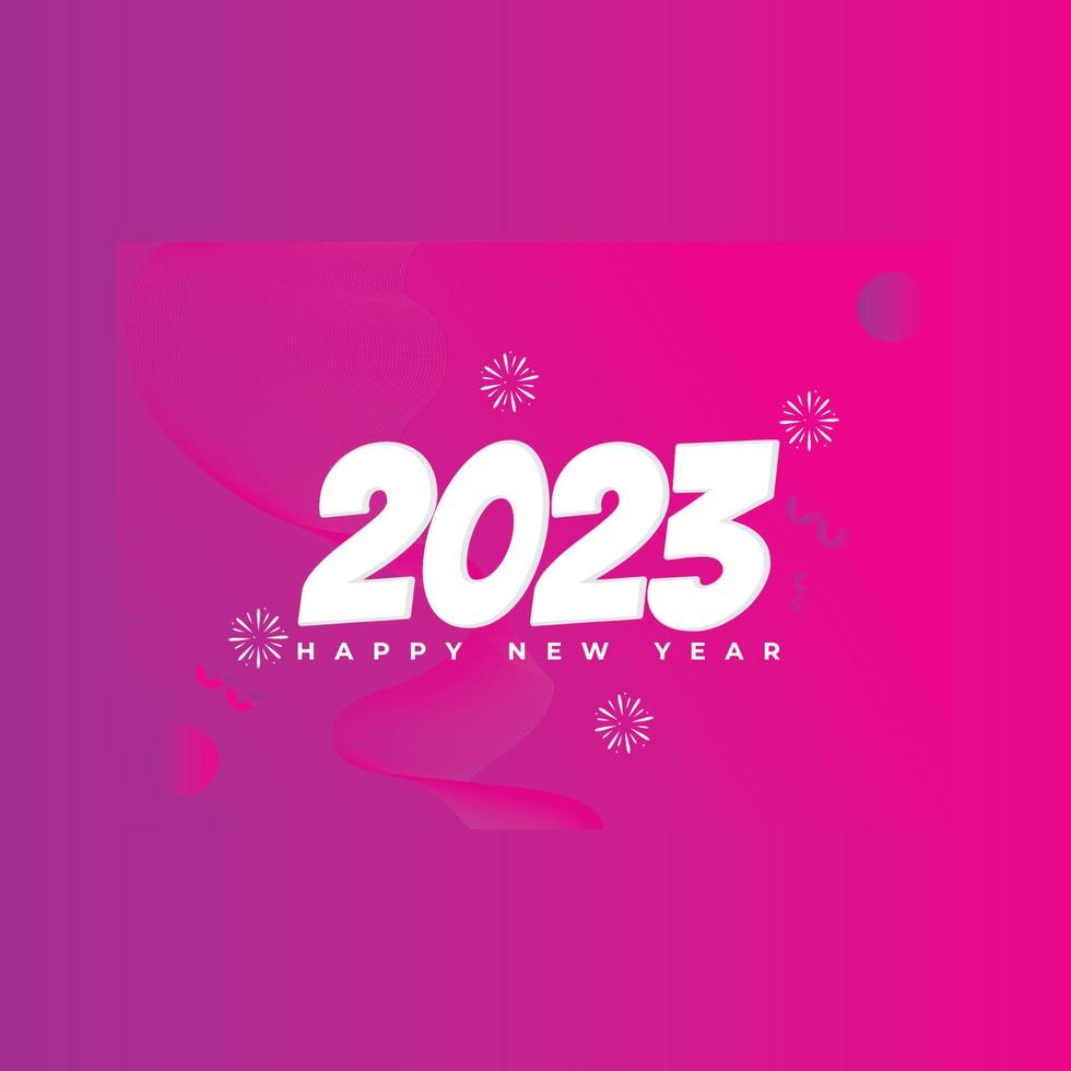 feliz año nuevo 2023. ilustración vectorial de vacaciones.colección de símbolos de feliz año nuevo 2023..eps vector