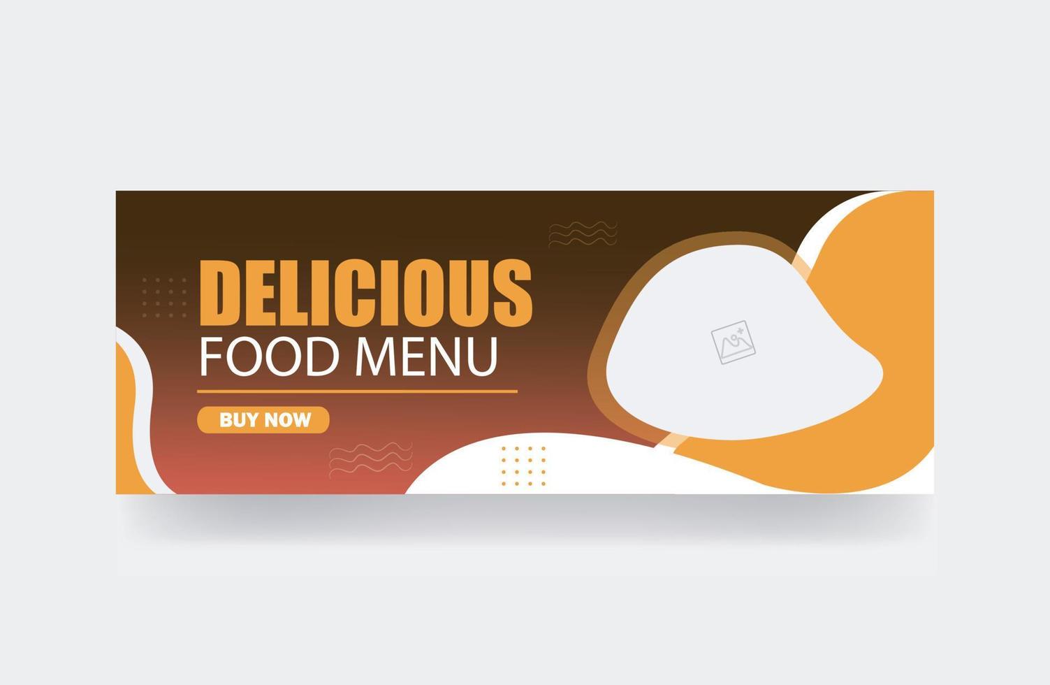 Restaurant banner pizza banner food menu cover template vector