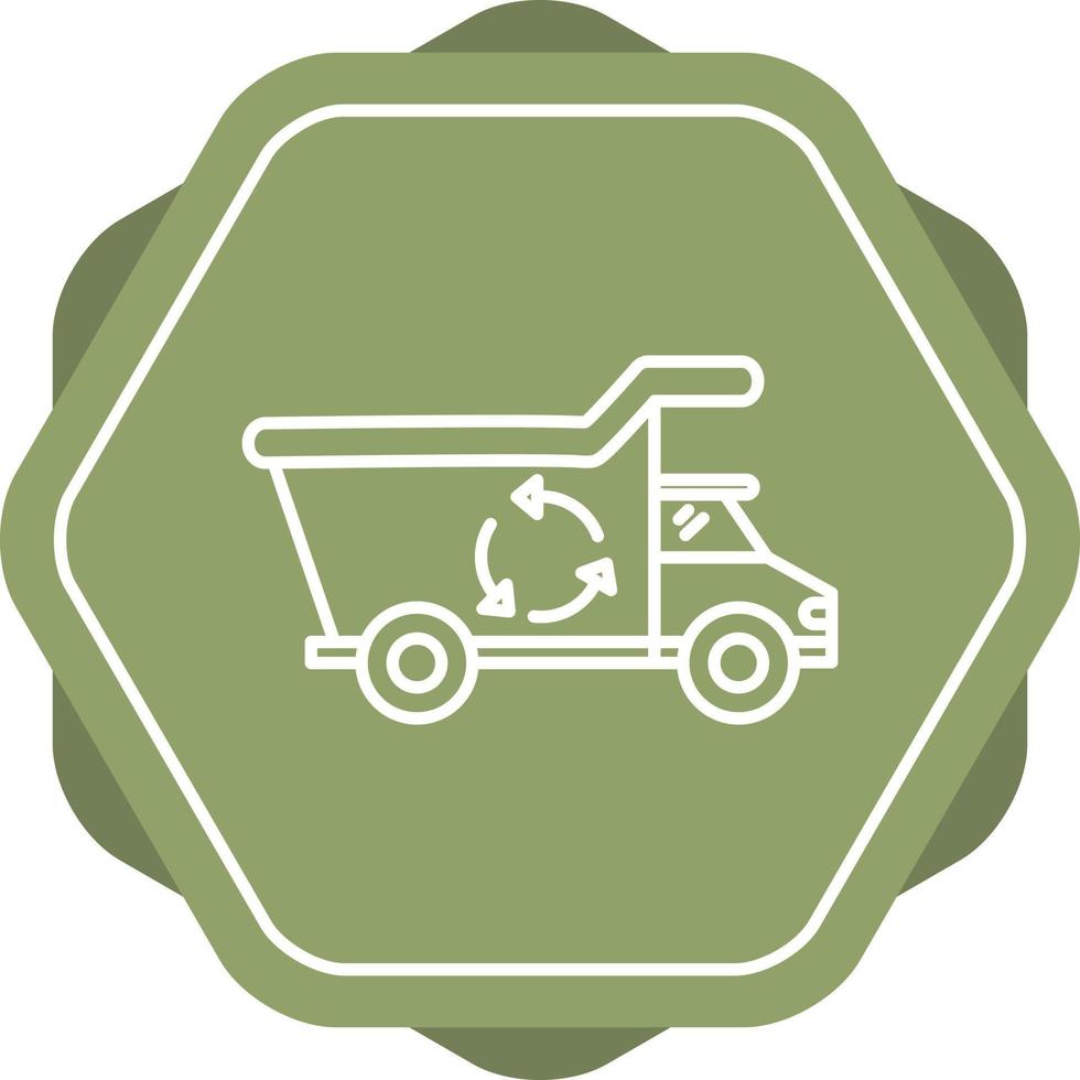 Recycling Truck Vector Icon