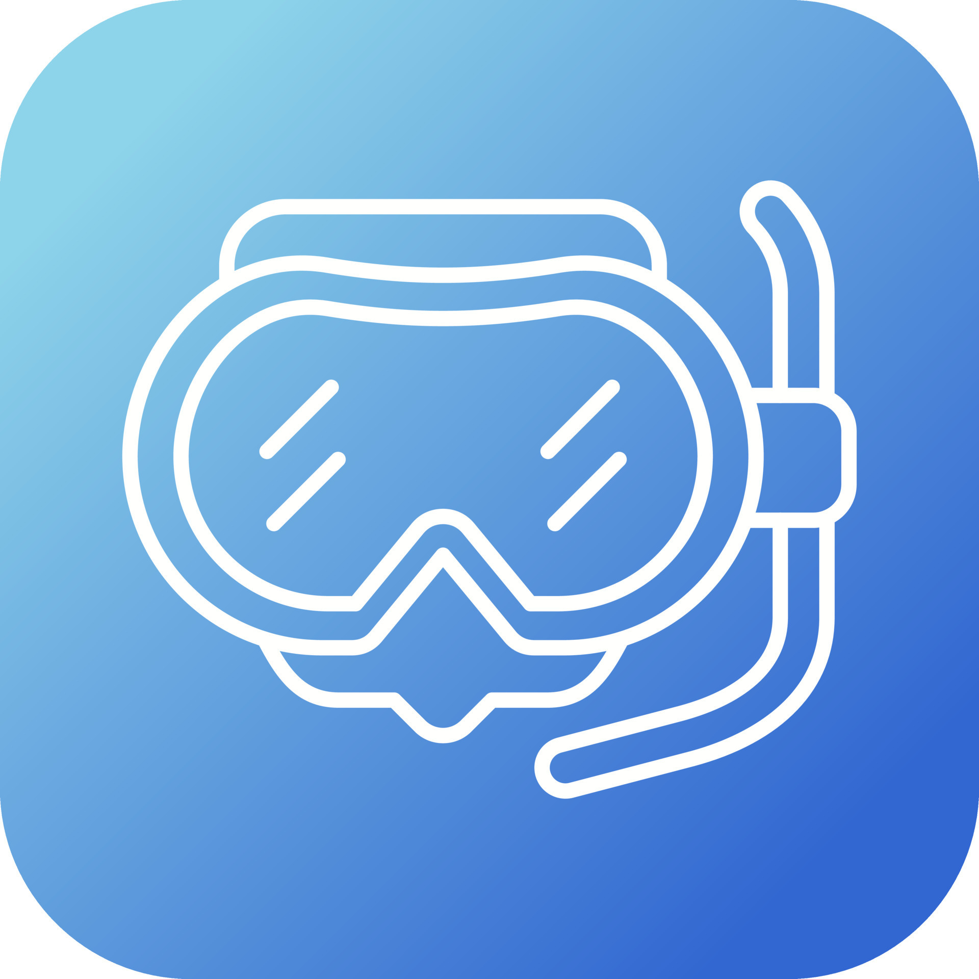 Diving Mask Vector Icon 15640721 Vector Art at Vecteezy