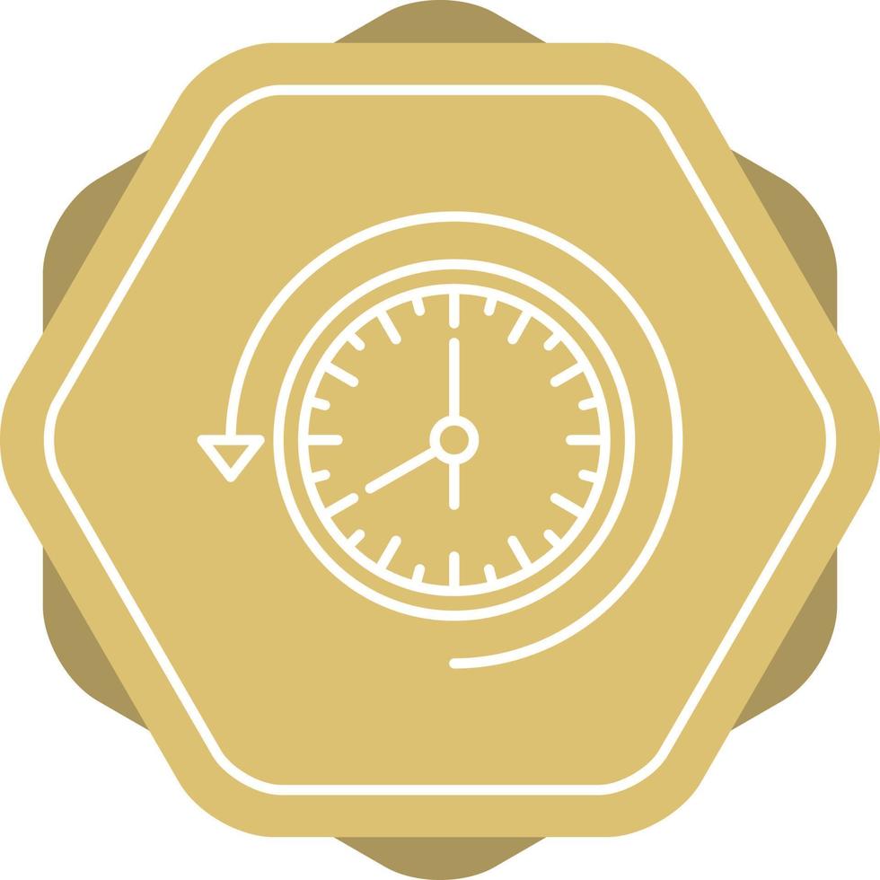 icono de vector de tiempo pasado