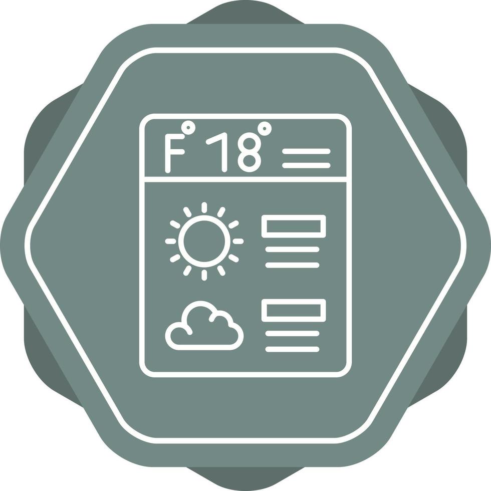 Forecast Vector Icon