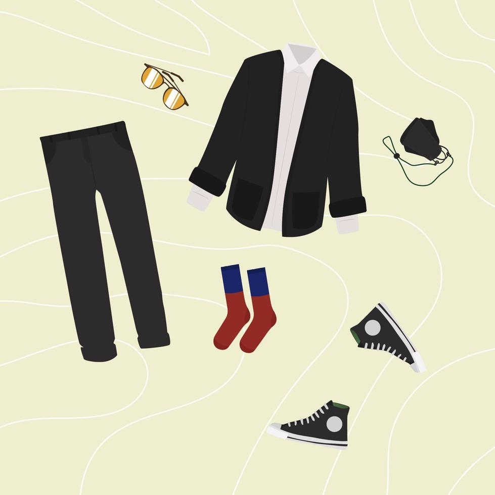 Daily Outfit , formal outfit vector design