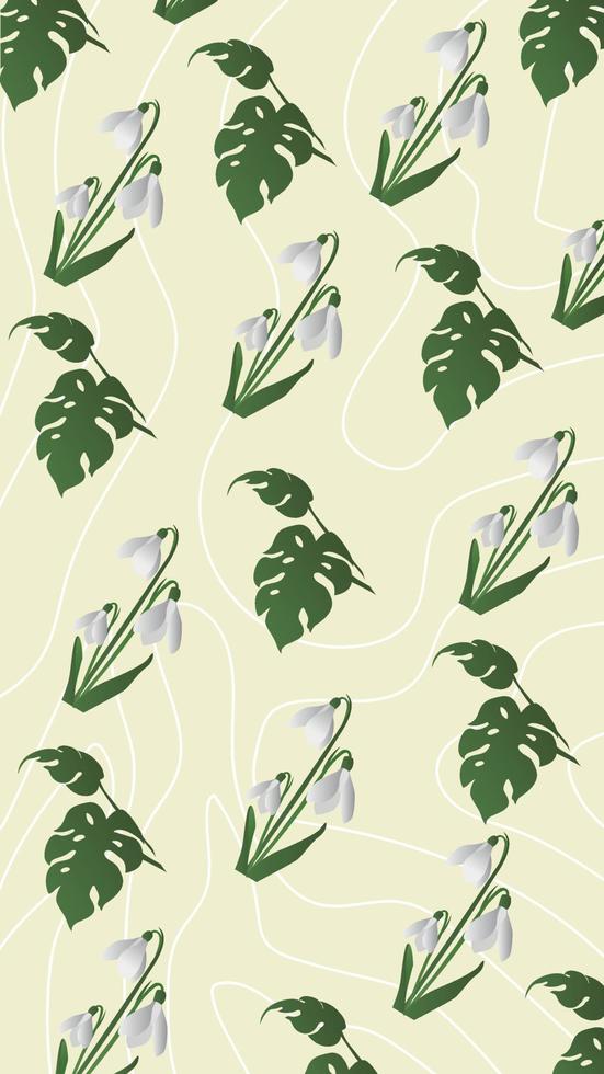flower wallpaper background in vector