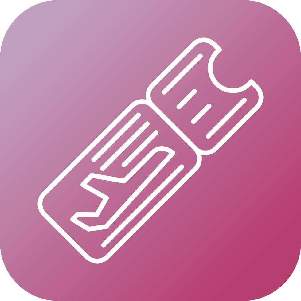 Airplane Ticket Vector Icon