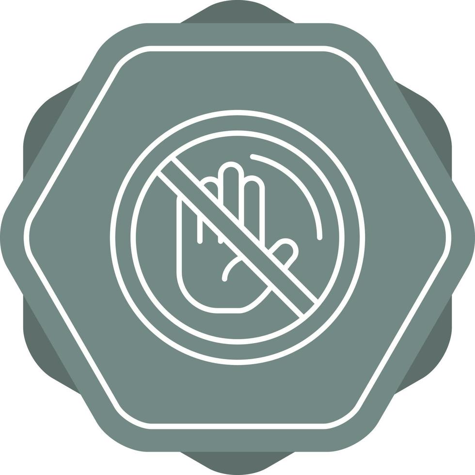 No Passing Vector Icon