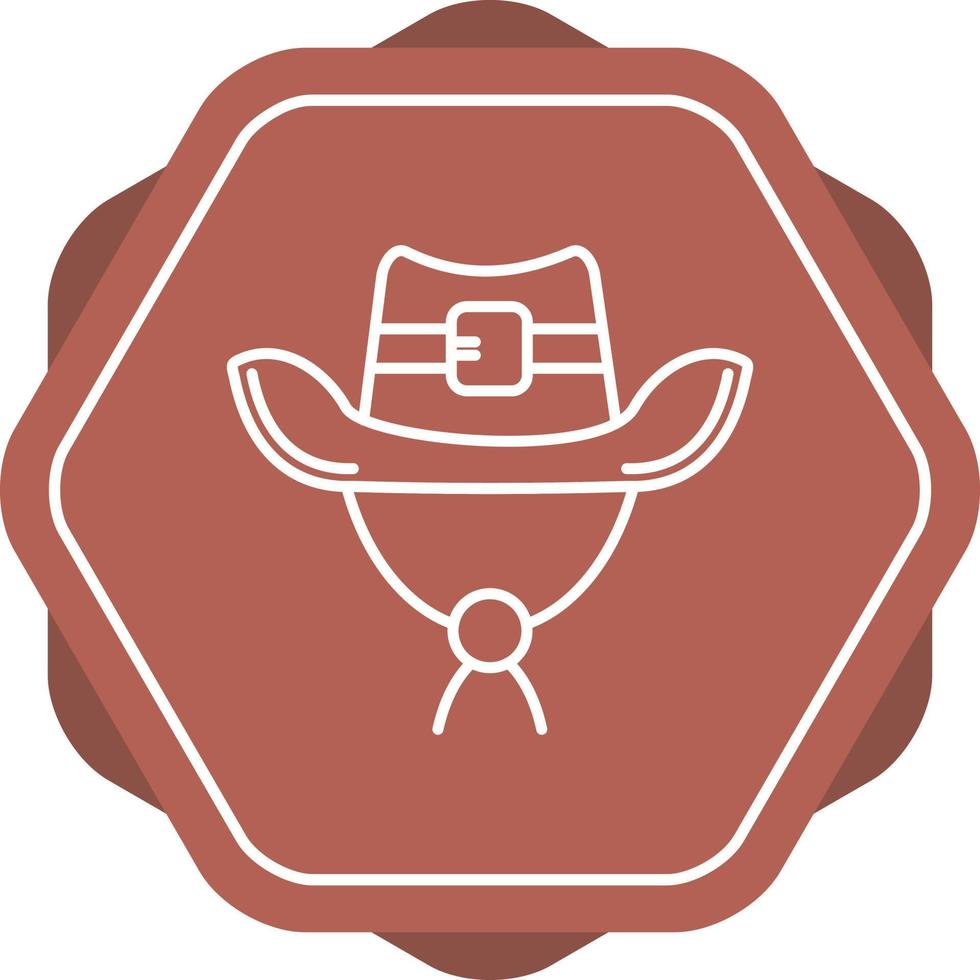 icono de vector de sombrero de vaquero