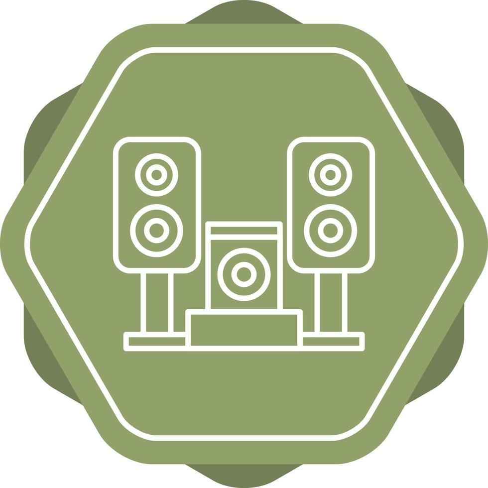 icono de vector de sistema de música