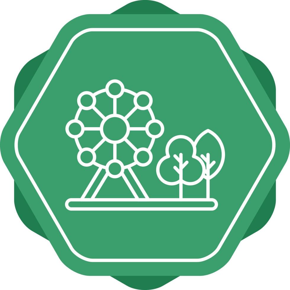 icono de vector de parque