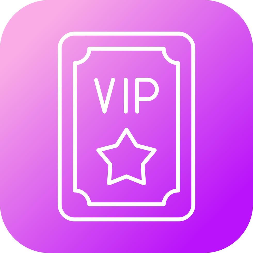 Vip Pass Vector Icon