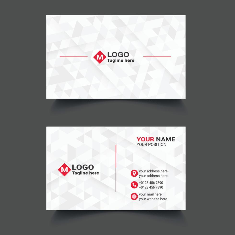 creative business card design template vector