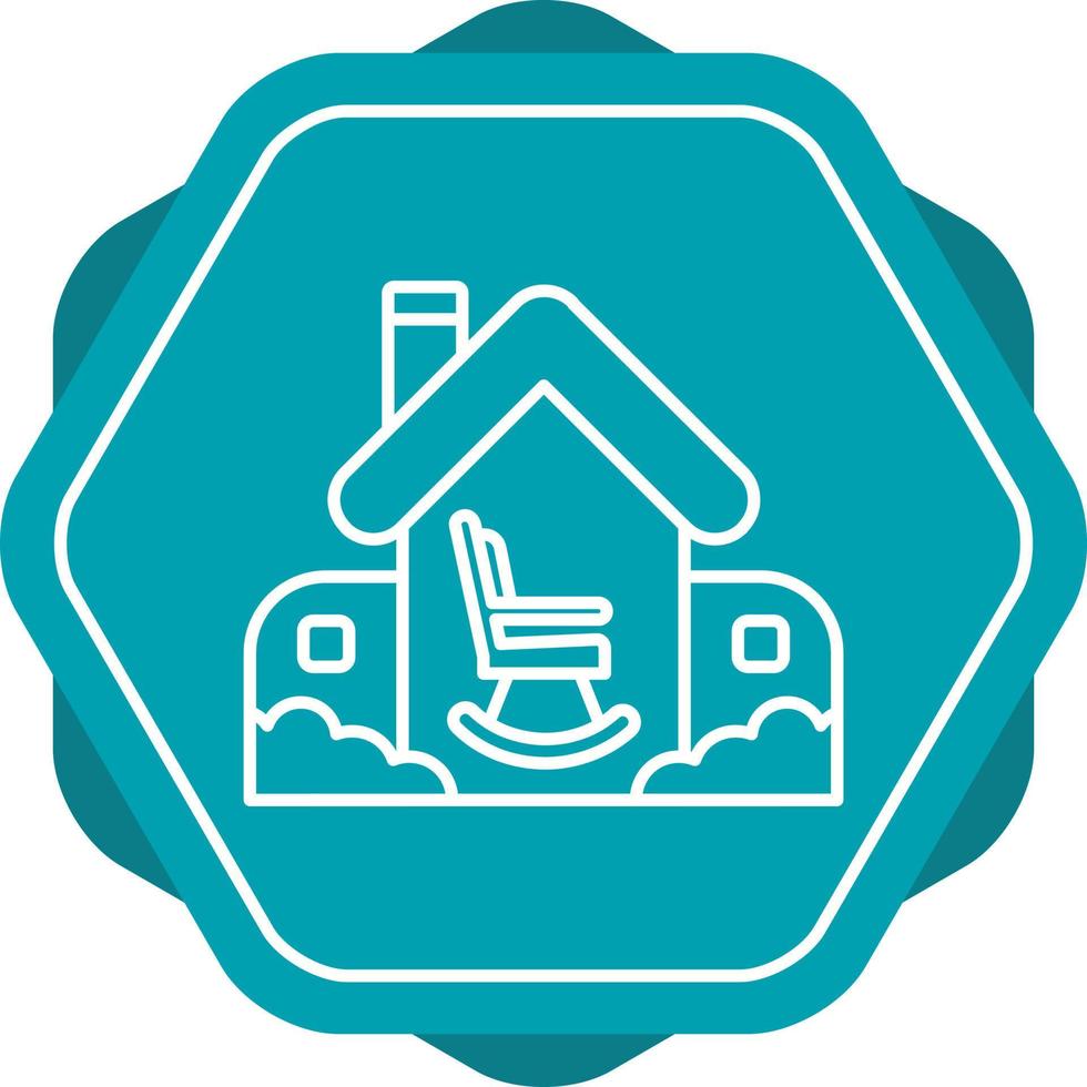 Retirement Home Vector Icon