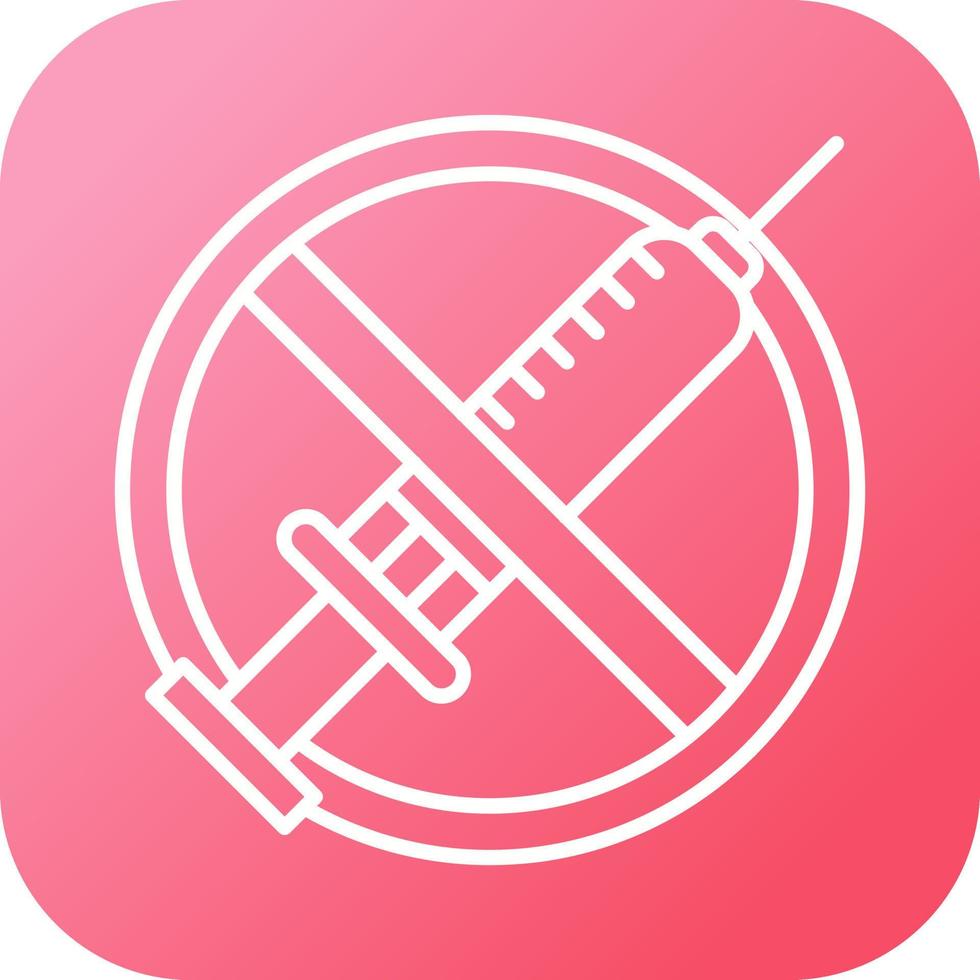 No Vaccines Vector Icon