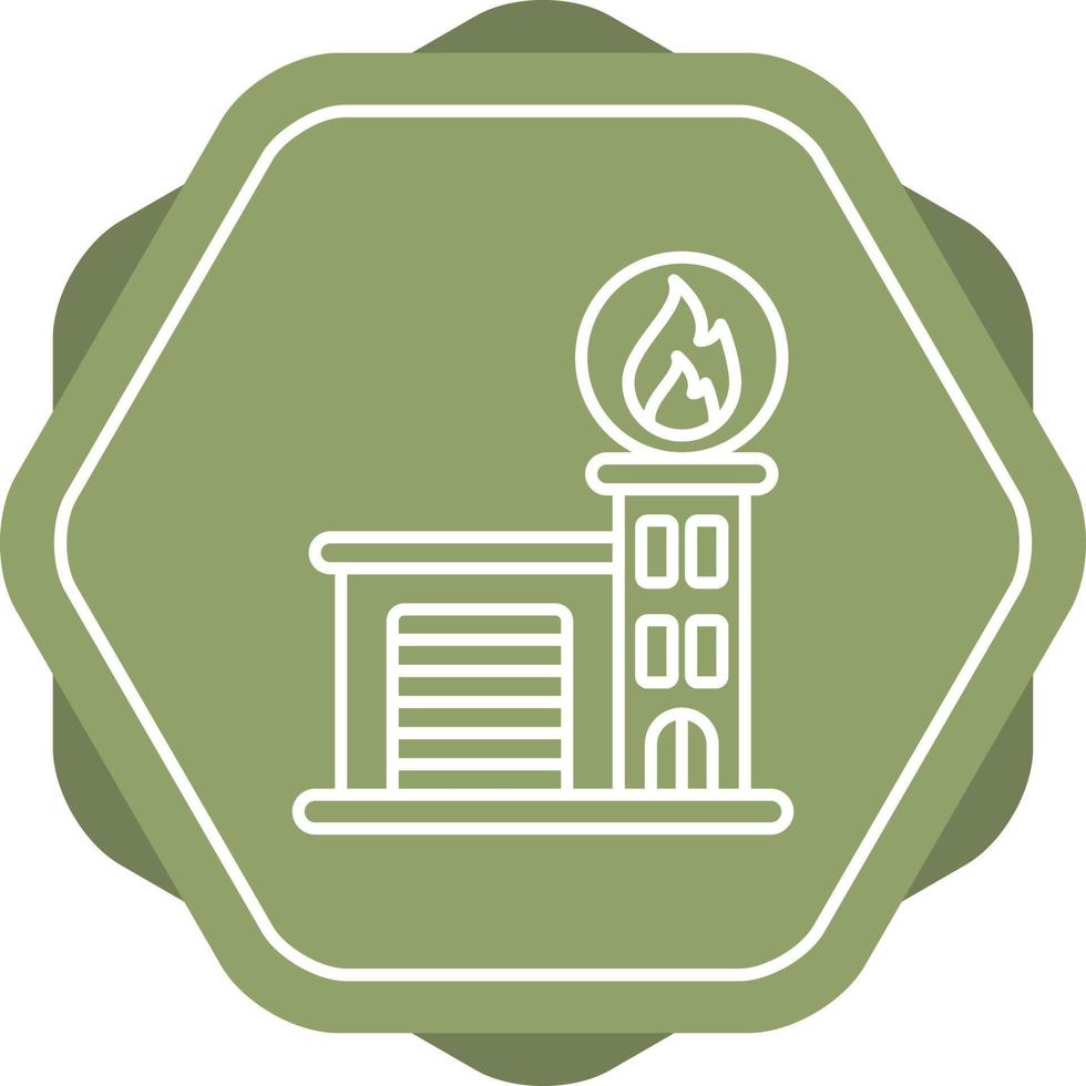 Fire Station Vector Icon