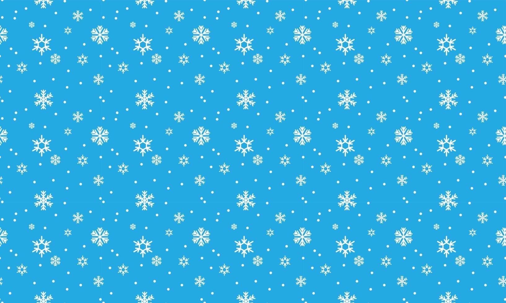 Blue seamless snowflake pattern vector
