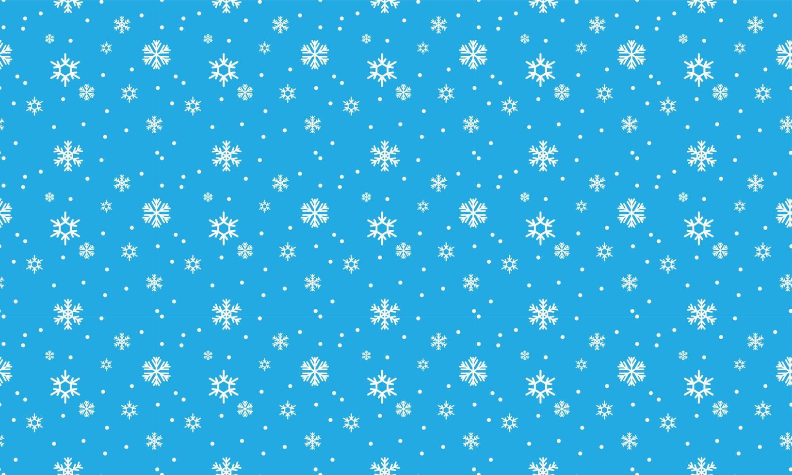 Blue seamless snowflake pattern vector