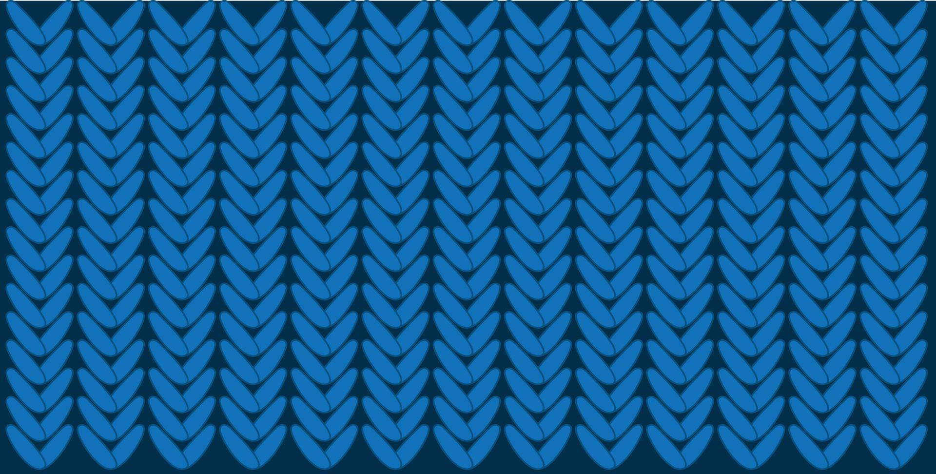 estampado de punto patrón sin costuras de navidad. vector. textura de suéter de punto azul vector