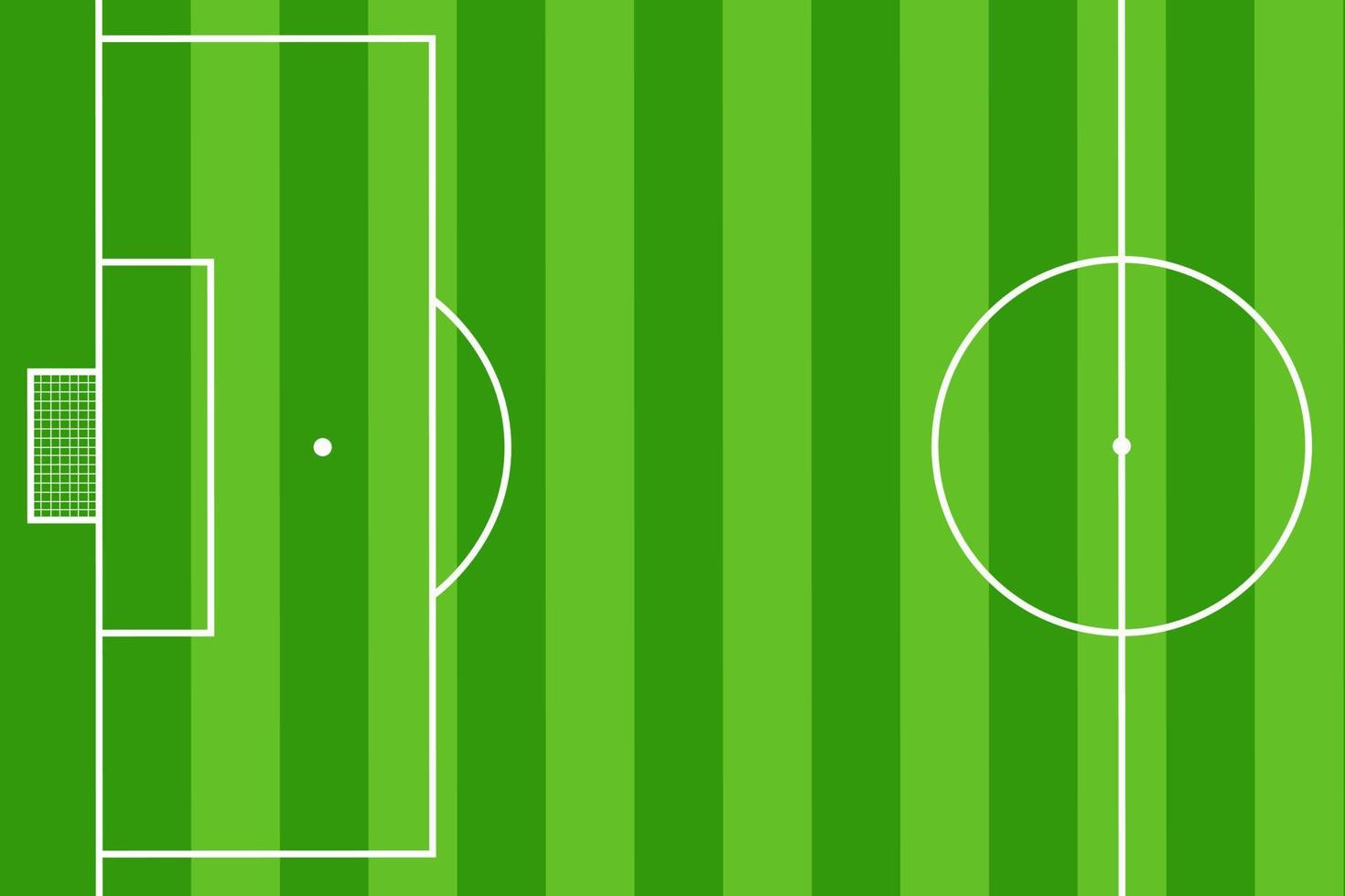 ilustración vectorial del campo de fútbol - campo de fútbol para el fondo vector