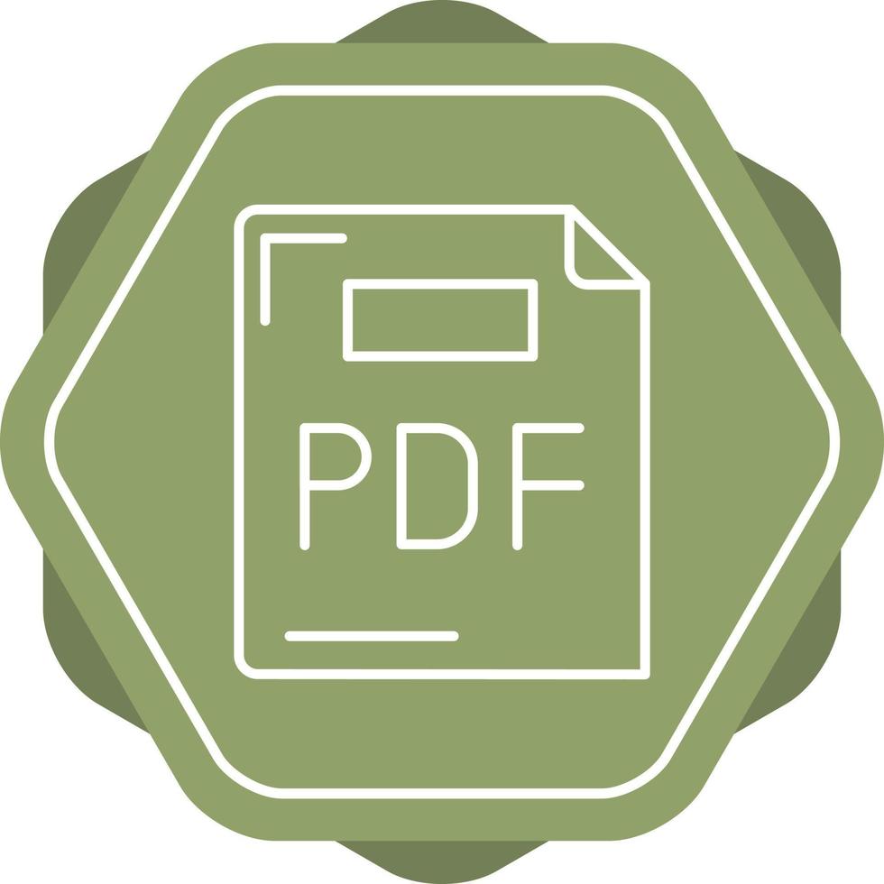 icono de vector de pdf