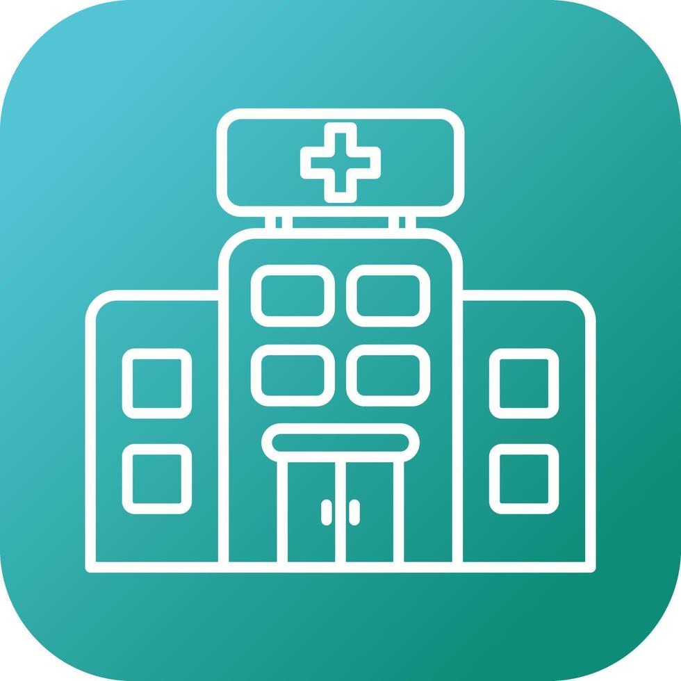 icono de vector de hospital