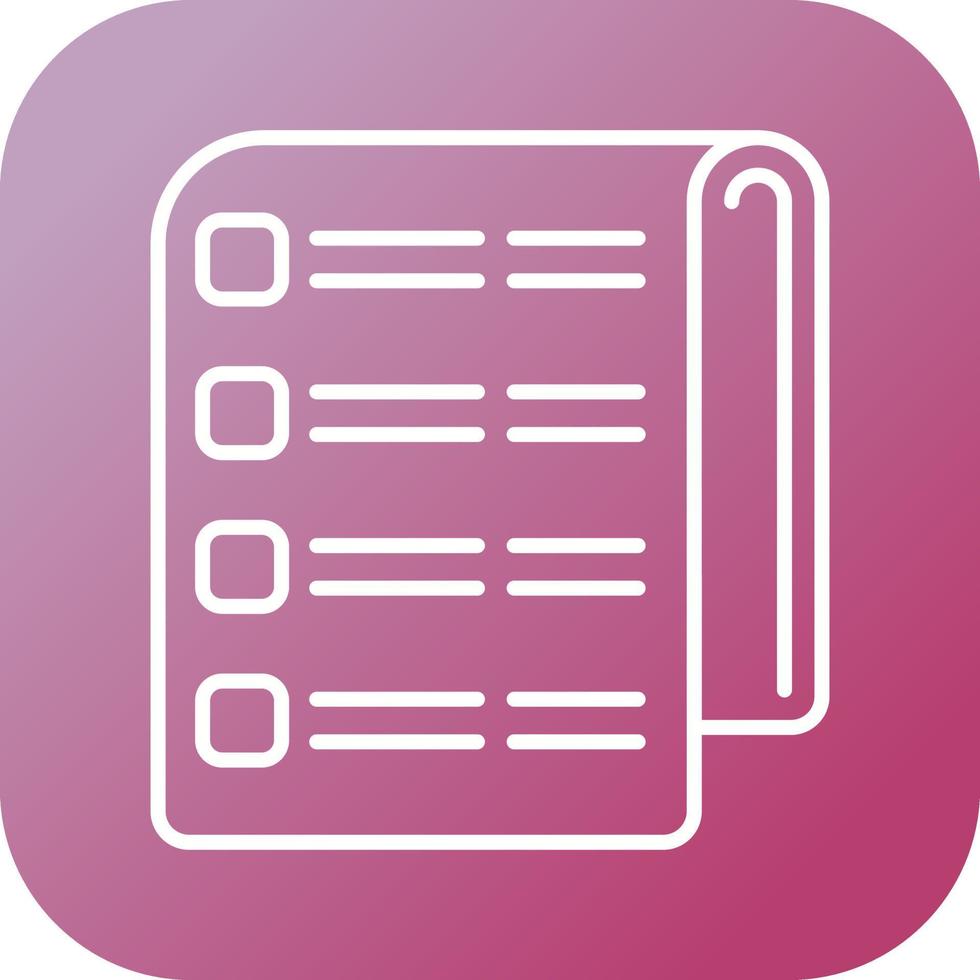 List Vector Icon