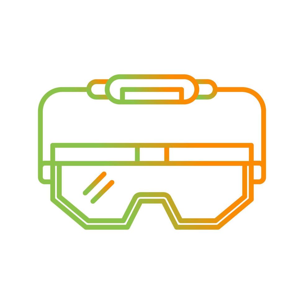 icono de vector de gafas de laboratorio