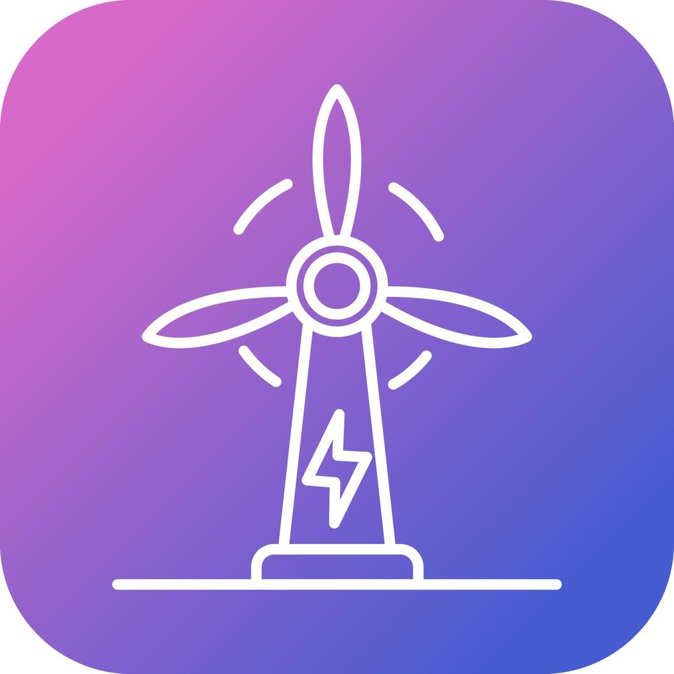 icono de vector de energía eólica