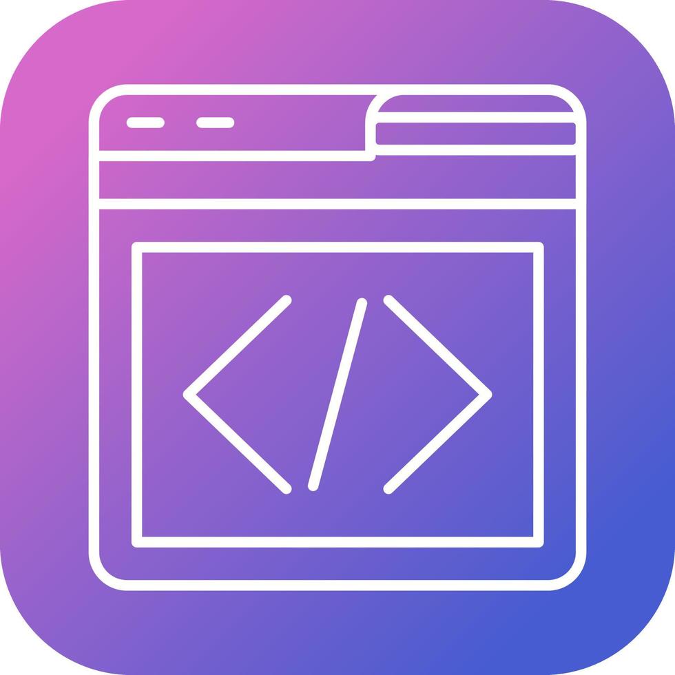 icono de vector de programación web