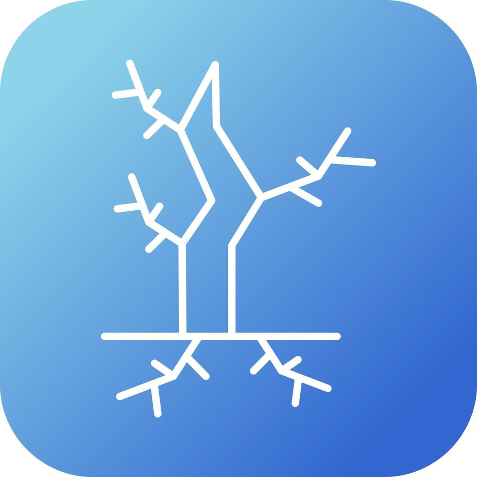 icono de vector de árbol muerto