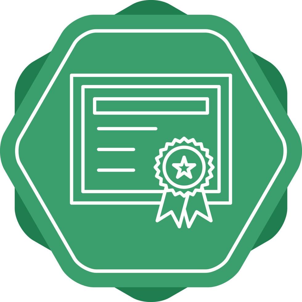 icono de vector de certificado