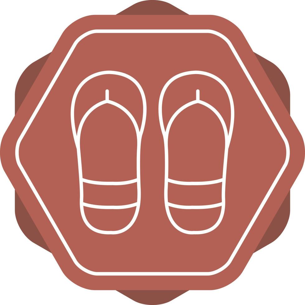 icono de vector de chanclas