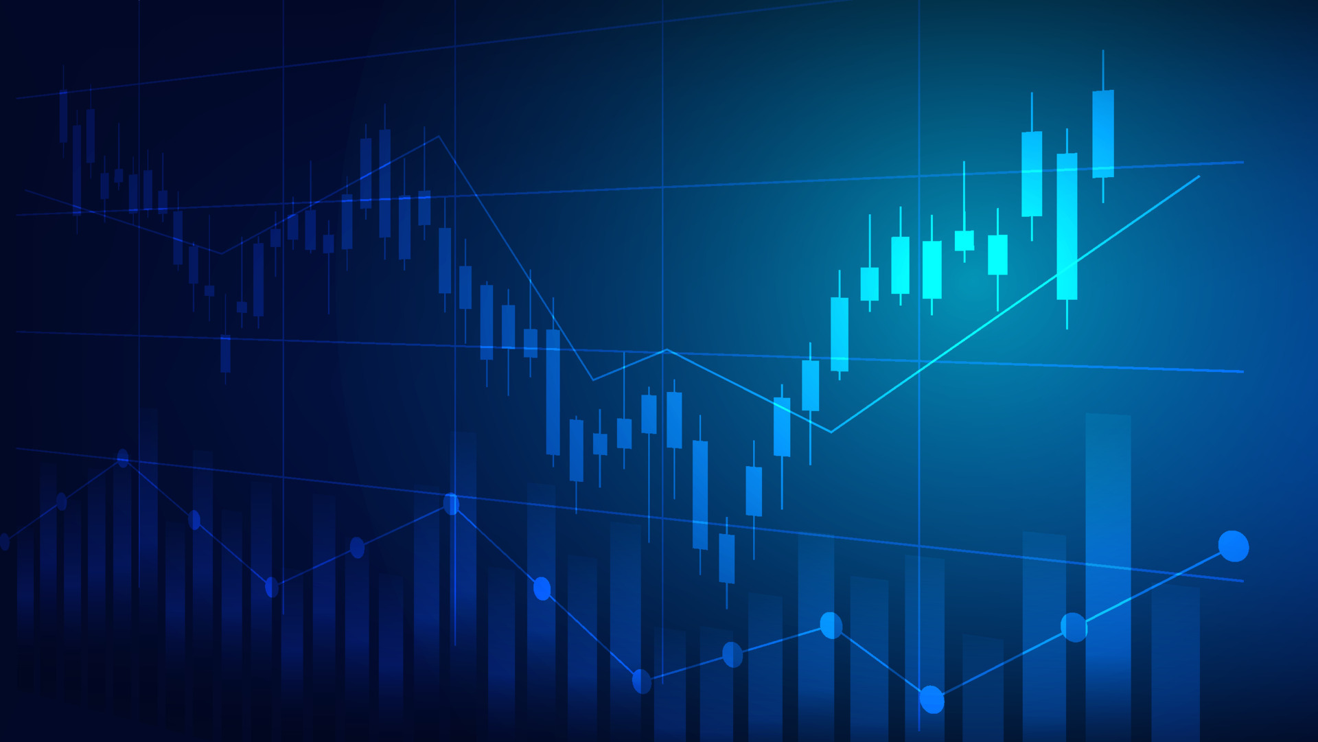 Economy and finance concept. financial business investment statistics ...