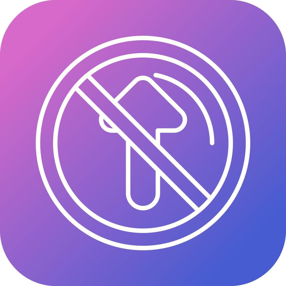 No Passing Vector Icon