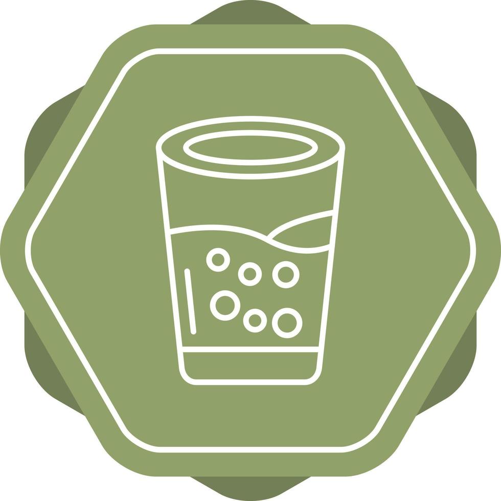 icono de vector de vaso de agua