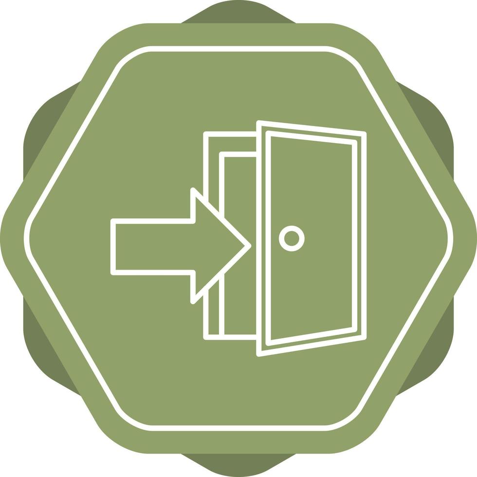 Exit Door Vector Icon