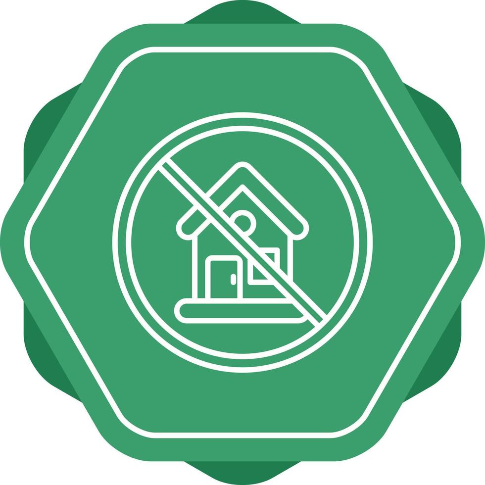 No House Vector Icon