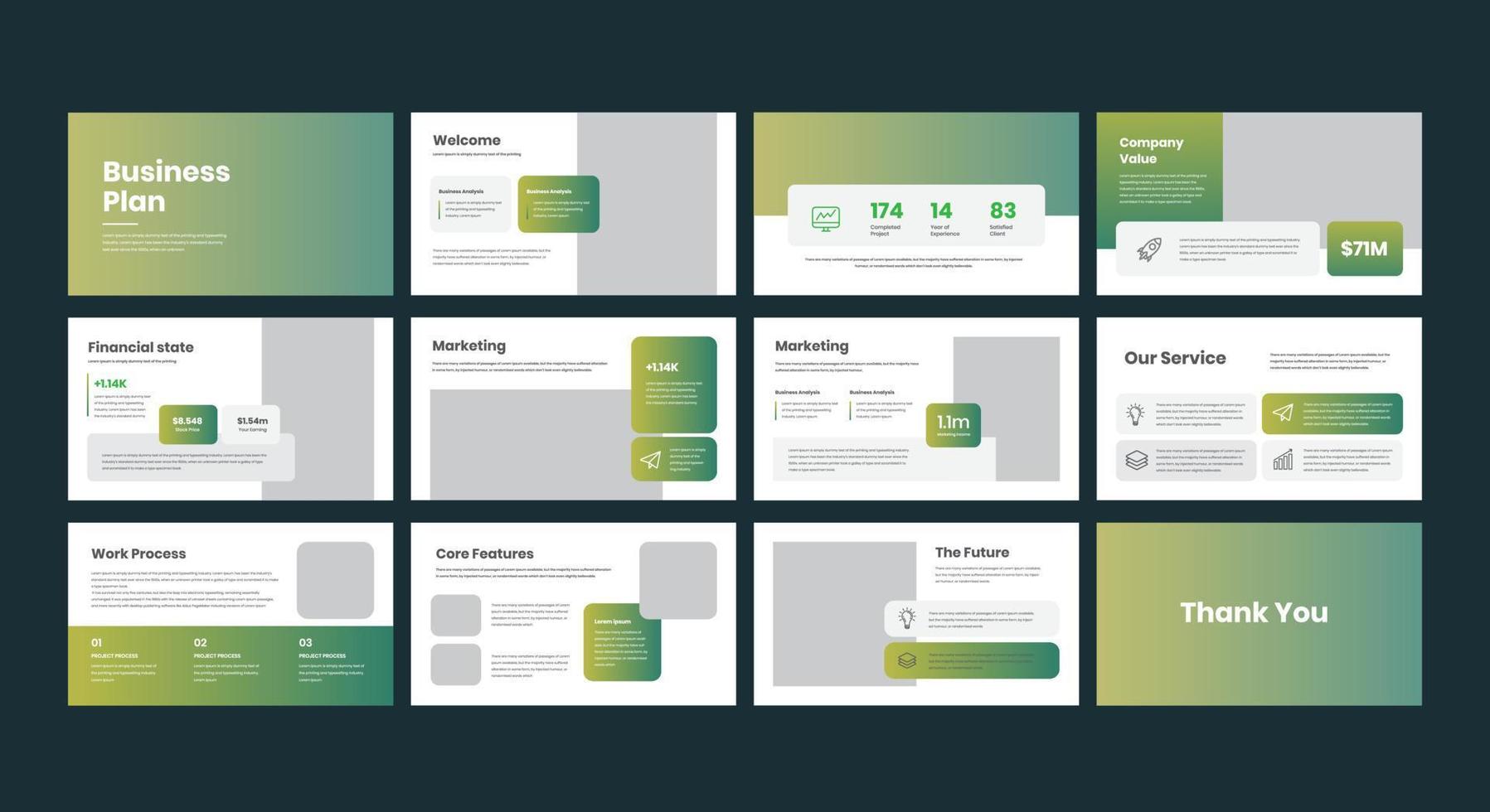 business presentation template design backgrounds and page layout design for brochure, book, magazine, annual report and company profile, with info graphic elements graph design concept vector